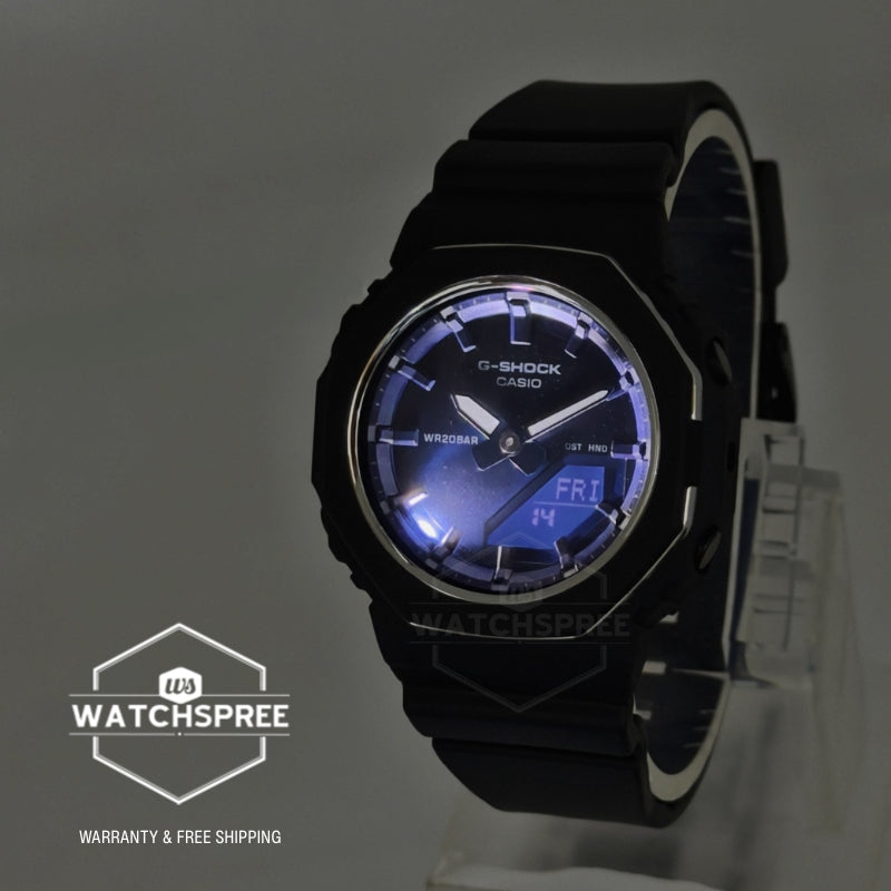 Casio G-Shock for Ladies' Stone Series Octagonal Bio-Based Matte Black Resin Band Watch GMAP2110SC-2A GMA-P2110SC-2A