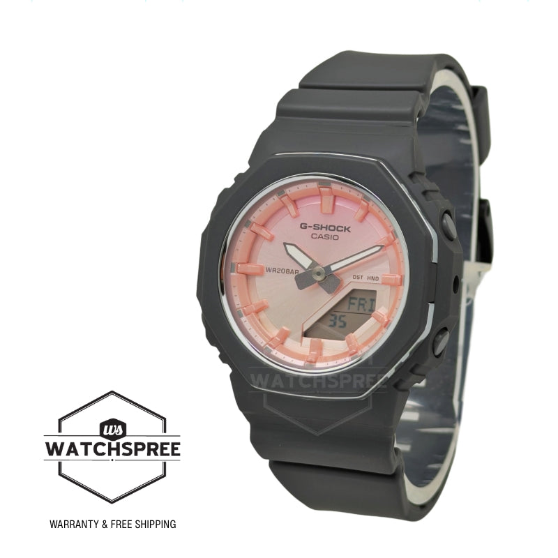 Casio G-Shock for Ladies' Stone Series Octagonal Bio-Based Matte Black Resin Band Watch GMAP2110SC-4A GMA-P2110SC-4A