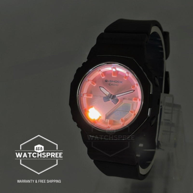 Casio G-Shock for Ladies' Stone Series Octagonal Bio-Based Matte Black Resin Band Watch GMAP2110SC-4A GMA-P2110SC-4A