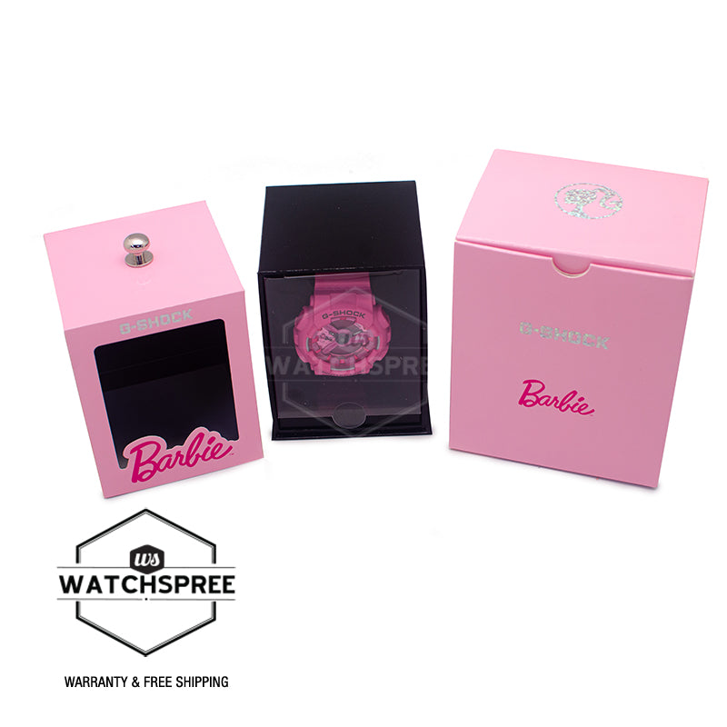 Casio G-Shock for Ladies' Barbie? Collaboration Model Bio-Based Pink Resin Band Watch GMAS110BE-4A GMA-S110BE-4A