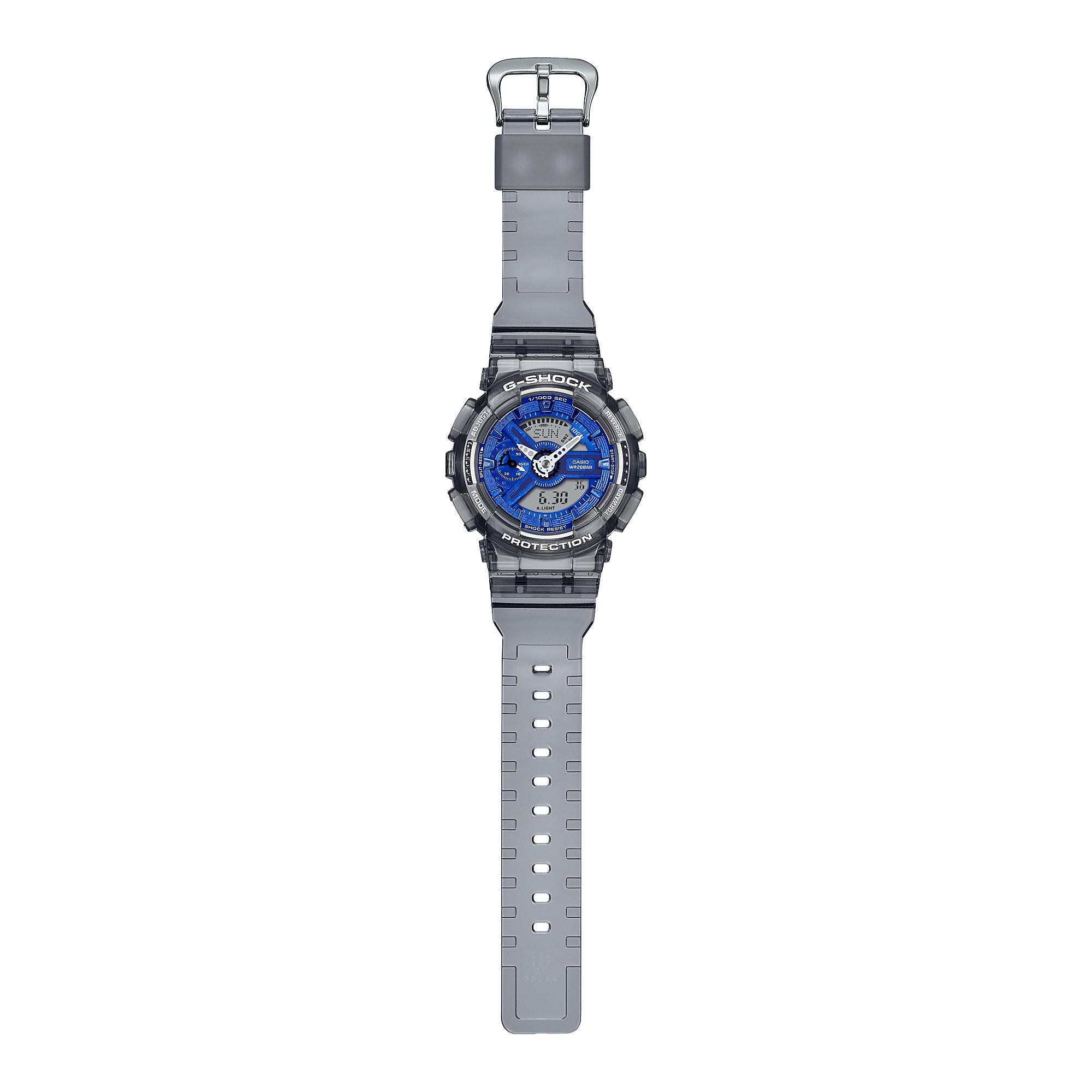Casio G-Shock for Ladies' Grey Translucent Resin Band Watch GMAS110TB-8A GMA-S110TB-8A