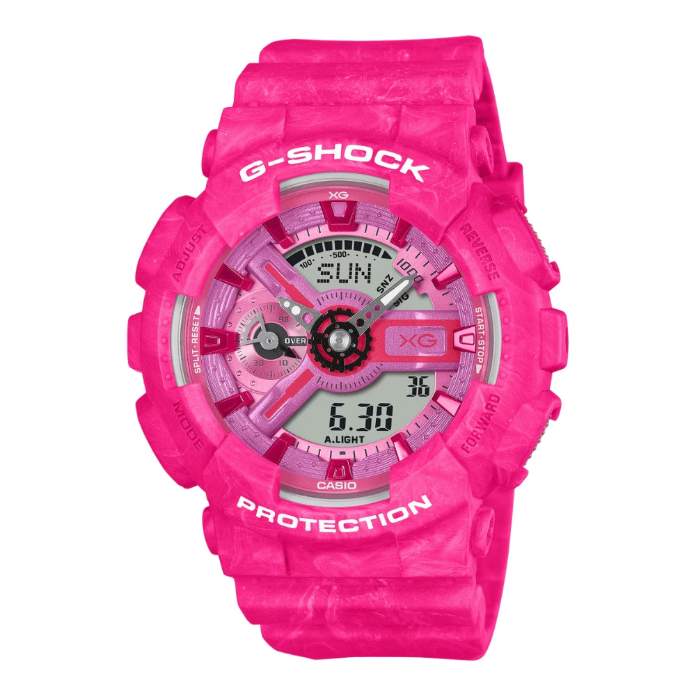 Casio G-Shock for Ladies' XG Collaboration Model Bio-Based Pink Resin Band Watch GMAS110XG-4A GMA-S110XG-4A
