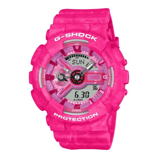 Casio G-Shock for Ladies' XG Collaboration Model Bio-Based Pink Resin Band Watch GMAS110XG-4A GMA-S110XG-4A