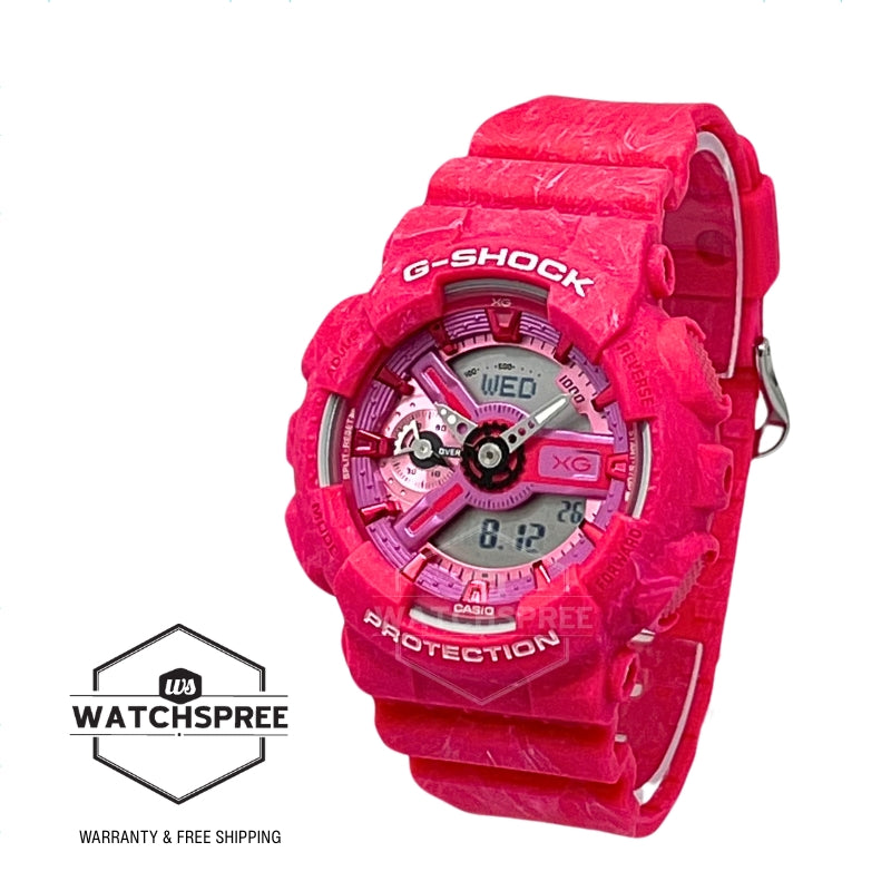 Casio G-Shock for Ladies' XG Collaboration Model Bio-Based Pink Resin Band Watch GMAS110XG-4A GMA-S110XG-4A