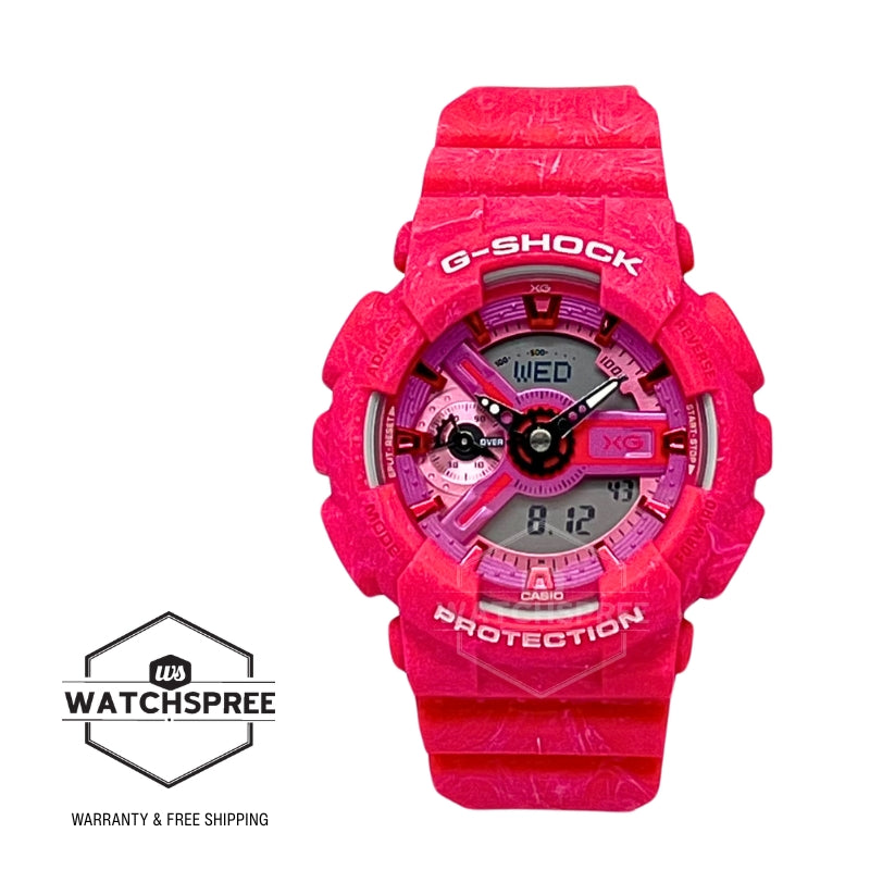 Casio G-Shock for Ladies' XG Collaboration Model Bio-Based Pink Resin Band Watch GMAS110XG-4A GMA-S110XG-4A
