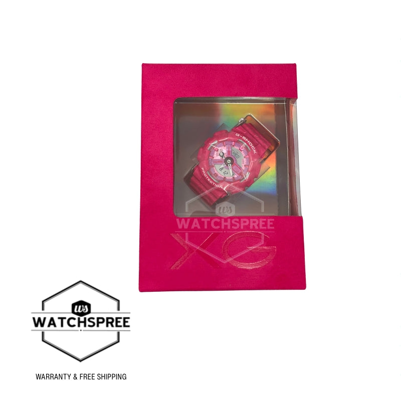 Casio G-Shock for Ladies' XG Collaboration Model Bio-Based Pink Resin Band Watch GMAS110XG-4A GMA-S110XG-4A
