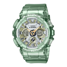 Load image into Gallery viewer, Casio G-Shock for Ladies&#39; See-Through Subtle Green Resin Band Watch GMAS120GS-3A GMA-S120GS-3A
