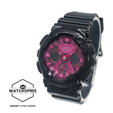 Load image into Gallery viewer, Casio G-Shock for Ladies&#39; Black and Red Series Glossy Metallic Watch GMAS120RB-1A GMA-S120RB-1A

