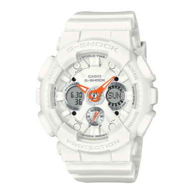 Casio G-Shock for Ladies' Sport Accent Series Bio-Based White Resin Band Watch GMAS120SA-7A1 GMA-S120SA-7A1