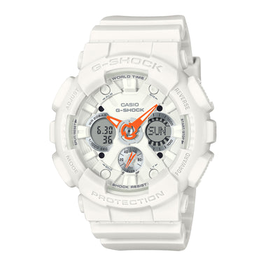Casio G-Shock for Ladies' Sport Accent Series Bio-Based White Resin Band Watch GMAS120SA-7A1 GMA-S120SA-7A1