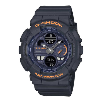 Casio G-Shock for Ladies' GA-140 Lineup Bio-Based Matte Navy Resin Band Watch GMAS140-2A2 GMA-S140-2A2