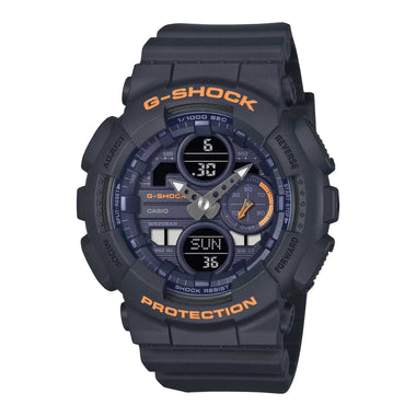 Casio G-Shock for Ladies' GA-140 Lineup Bio-Based Matte Navy Resin Band Watch GMAS140-2A2 GMA-S140-2A2
