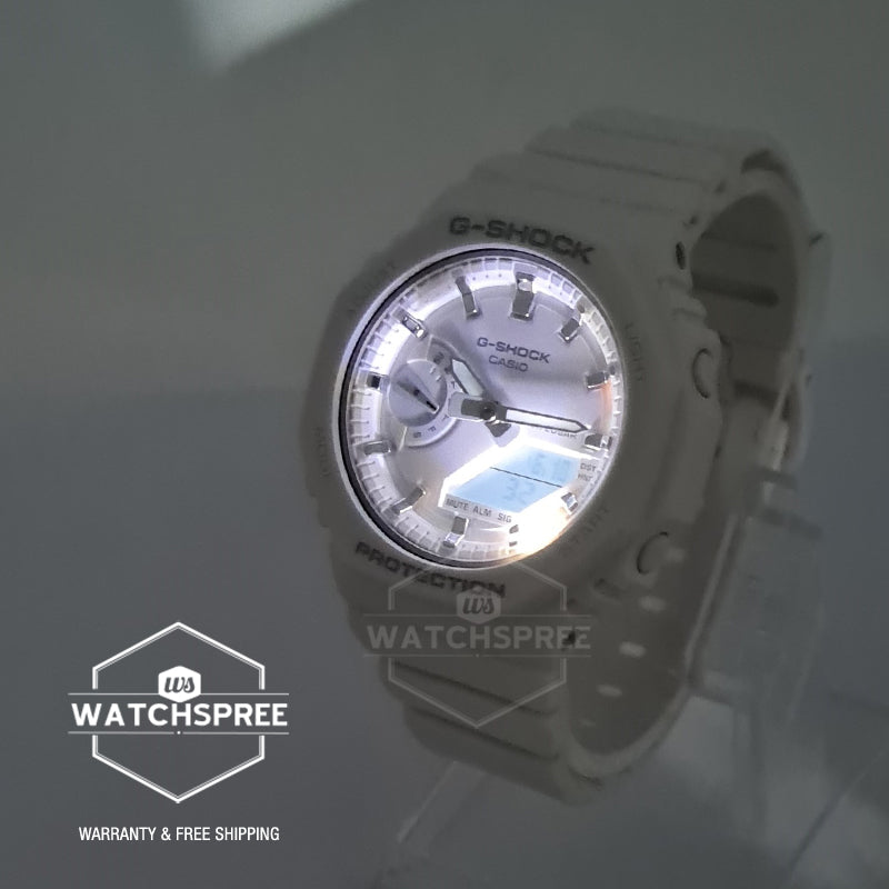 Casio G-Shock for Ladies' Carbon Core Guard Structure GMA-S2100 Lineup White Resin Band Watch GMAS2100-7A GMA-S2100-7A