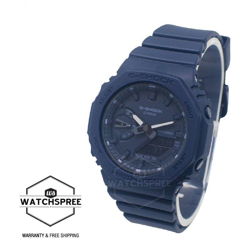 Casio G-Shock for Ladies' Carbon Core Guard Structure GMA-S2100 Lineup Navy Blue Resin Band Watch GMAS2100BA-2A1 GMA-S2100BA-2A1