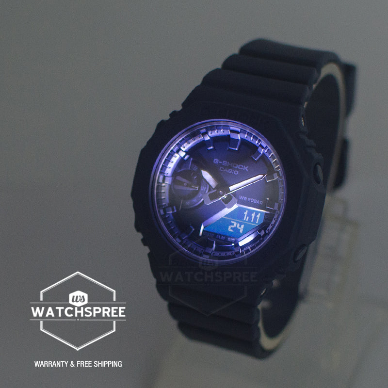 Casio G-Shock for Ladies' Carbon Core Guard Structure GMA-S2100 Lineup Navy Blue Resin Band Watch GMAS2100BA-2A1 GMA-S2100BA-2A1