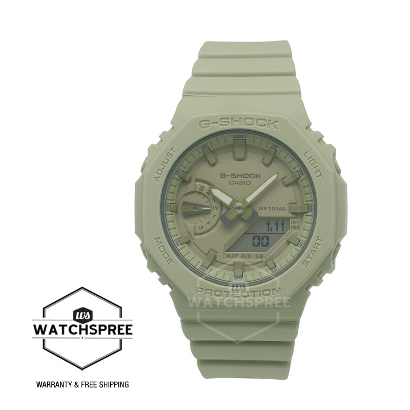 Casio G-Shock for Ladies' Carbon Core Guard Structure GMA-S2100 Lineup Green Resin Band Watch GMAS2100BA-3A GMA-S2100BA-3A