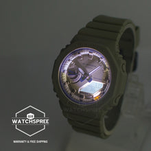 Load image into Gallery viewer, Casio G-Shock for Ladies&#39; Carbon Core Guard Structure GMA-S2100 Lineup Green Resin Band Watch GMAS2100BA-3A GMA-S2100BA-3A
