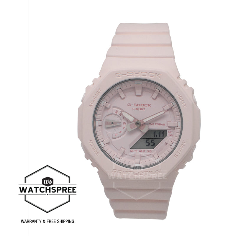 Casio G-Shock for Ladies' Carbon Core Guard Structure GMA-S2100 Lineup Pink Resin Band Watch GMAS2100BA-4A GMA-S2100BA-4A