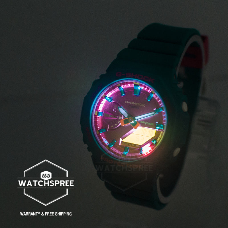 Casio G-Shock for Ladies' GMA-S2100 Lineup Carbon Core Guard Structure Summer Series Watch GMAS2100BS-3A GMA-S2100BS-3A