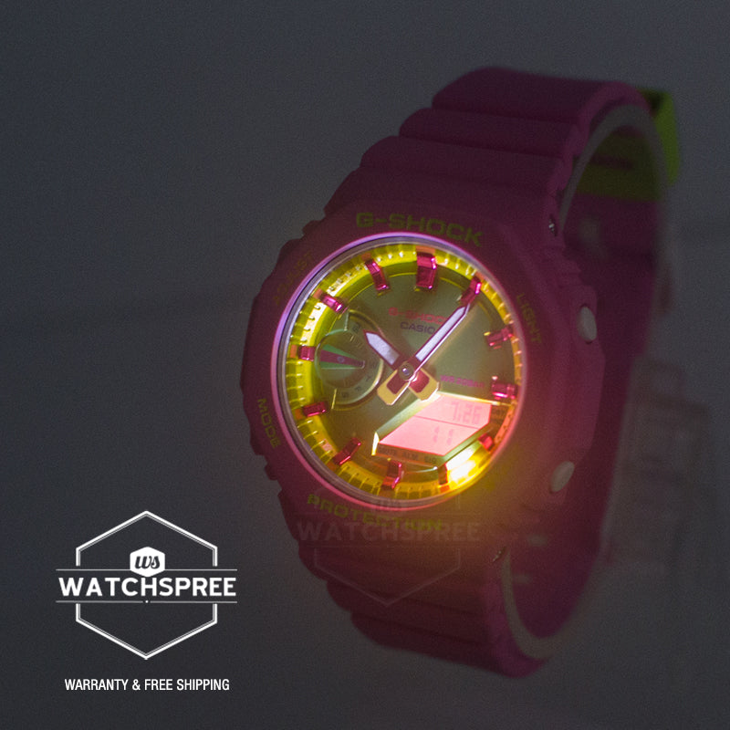 Casio G-Shock for Ladies' GMA-S2100 Lineup Carbon Core Guard Structure Summer Series Watch GMAS2100BS-4A GMA-S2100BS-4A