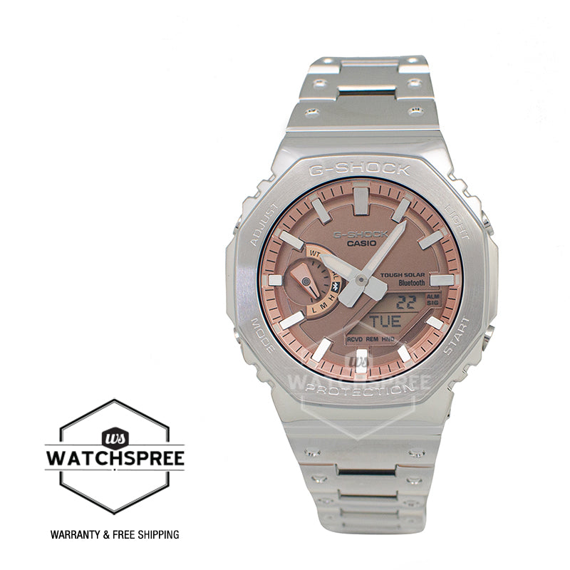 Casio G-Shock (Japan Made) GM-B2100 Lineup Full Metal Series Bluetooth Tough Solar Stainless Steel Band Watch GMB2100AD-5A GM-B2100AD-5A