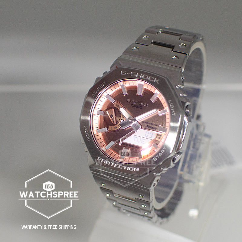 Casio G-Shock (Japan Made) GM-B2100 Lineup Full Metal Series Bluetooth Tough Solar Stainless Steel Band Watch GMB2100AD-5A GM-B2100AD-5A