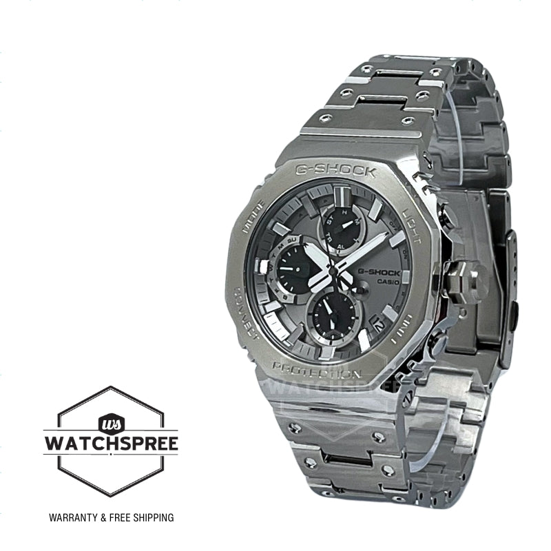 Casio G-Shock (Japan Made) GMC-B2100 Lineup Chronograph Full Metal Series Bluetooth¶ô¶÷ Tough Solar Dual Time Stainless Steel Band Watch GMCB2100ADS-1A GMC-B2100ADS-1A