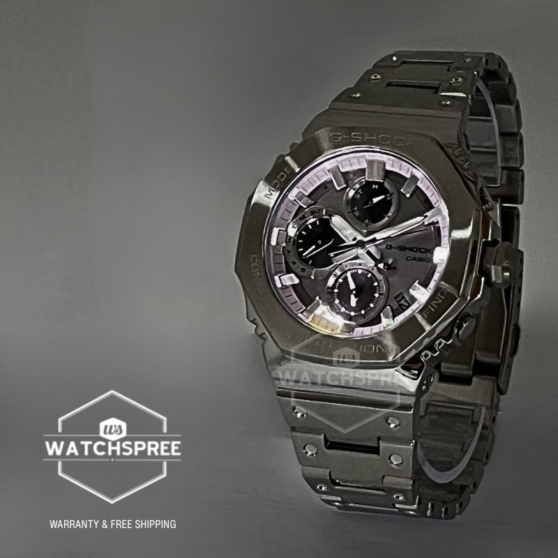 Casio G-Shock (Japan Made) GMC-B2100 Lineup Chronograph Full Metal Series Bluetooth¶ô¶÷ Tough Solar Dual Time Stainless Steel Band Watch GMCB2100ADS-1A GMC-B2100ADS-1A