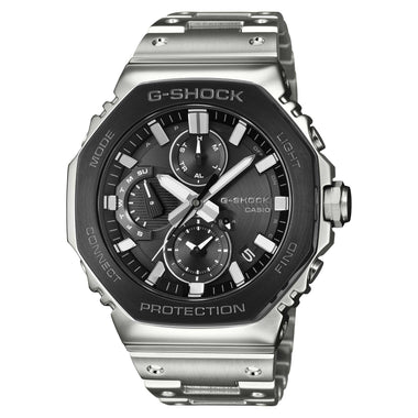 Casio G-Shock (Japan Made) GMC-B2100 Lineup Black Tone Series Chronograph Full Metal Series Bluetooth© Tough Solar Dual Time Stainless Steel Band Watch GMCB2100BT-1A GMC-B2100BT-1A