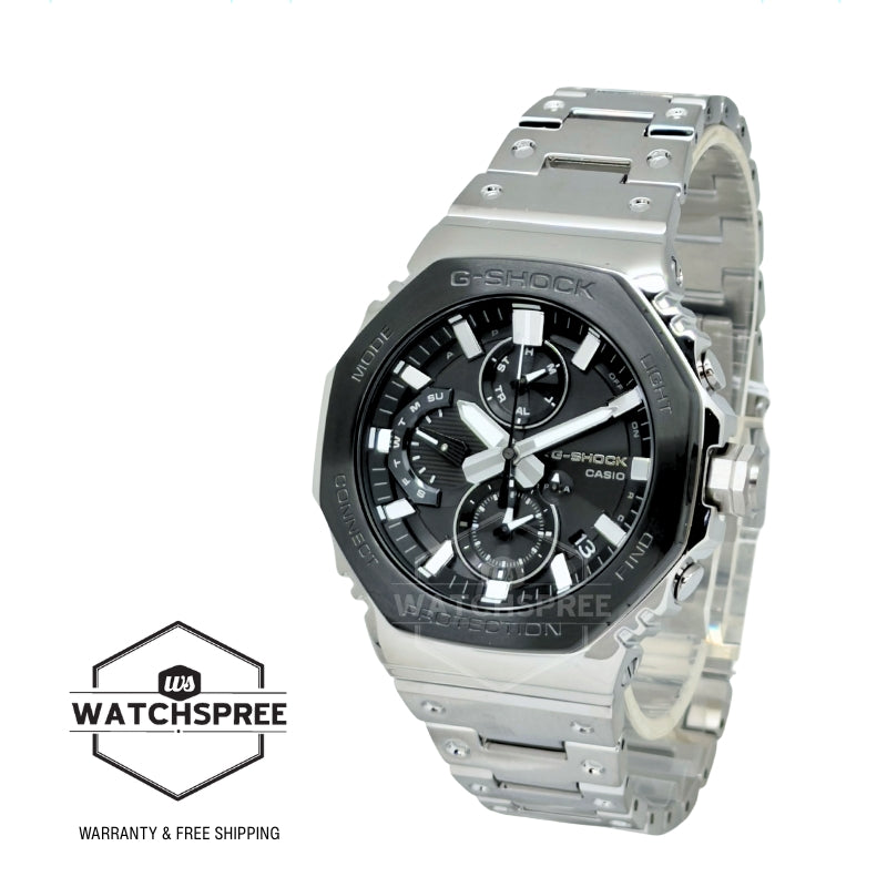Casio G-Shock (Japan Made) GMC-B2100 Lineup Black Tone Series Chronograph Full Metal Series Bluetooth© Tough Solar Dual Time Stainless Steel Band Watch GMCB2100BT-1A GMC-B2100BT-1A