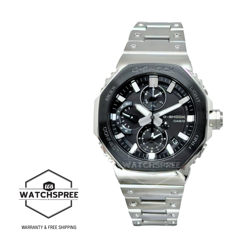 Casio G-Shock (Japan Made) GMC-B2100 Lineup Black Tone Series Chronograph Full Metal Series Bluetooth© Tough Solar Dual Time Stainless Steel Band Watch GMCB2100BT-1A GMC-B2100BT-1A