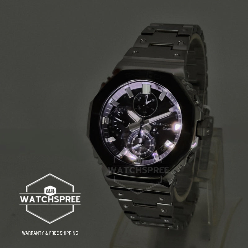 Casio G-Shock (Japan Made) GMC-B2100 Lineup Black Tone Series Chronograph Full Metal Series Bluetooth© Tough Solar Dual Time Stainless Steel Band Watch GMCB2100BT-1A GMC-B2100BT-1A