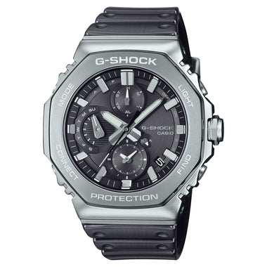 Casio G-Shock (Japan Made) GMC-B2100 Lineup Chronograph Full Metal Series Bluetooth© Tough Solar Dual Time Black Resin Band Watch GMCB2100Y-1A GMC-B2100Y-1A