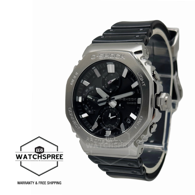 Casio G-Shock (Japan Made) GMC-B2100 Lineup Chronograph Full Metal Series Bluetooth Tough Solar Dual Time Black Resin Band Watch GMCB2100Y-1A GMC-B2100Y-1A