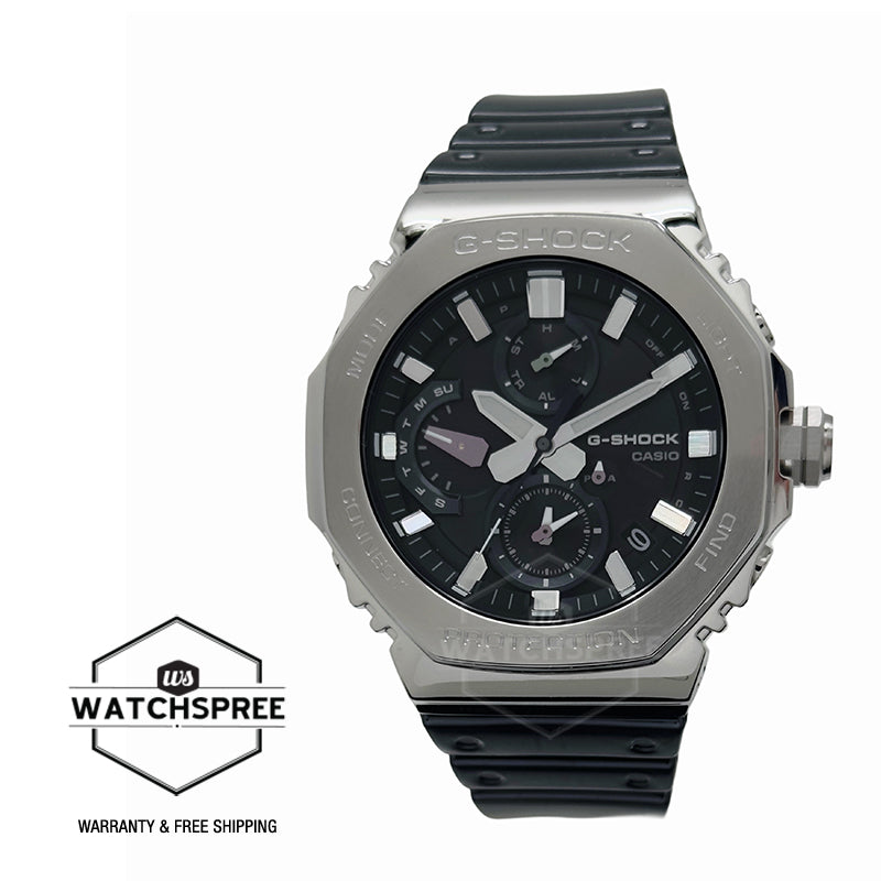 Casio G-Shock (Japan Made) GMC-B2100 Lineup Chronograph Full Metal Series Bluetooth Tough Solar Dual Time Black Resin Band Watch GMCB2100Y-1A GMC-B2100Y-1A