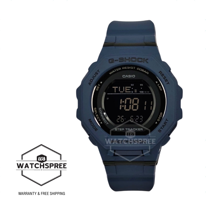 Casio G-Shock for Ladies' GMD-B300 Lineup G-SQUAD Bluetooth Dual Time Bio-Based Matte Navy Resin Band Watch GMDB300-2D GMD-B300-2D GMD-B300-2