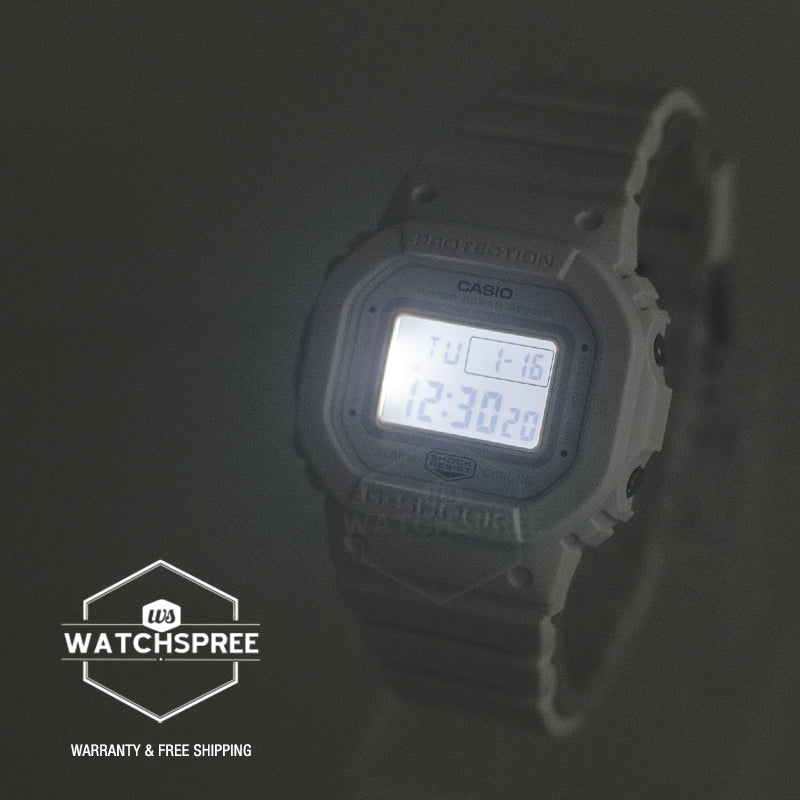Casio G-Shock for Ladies' Monochromatic Minimalist Watch GMD-S5600BA-7D GMD-S5600BA-7