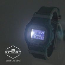 Load image into Gallery viewer, Casio G-Shock for Ladies&#39; Blue Grey TRUECOTTON Cloth Band Watch GMDS5600CT-3D
