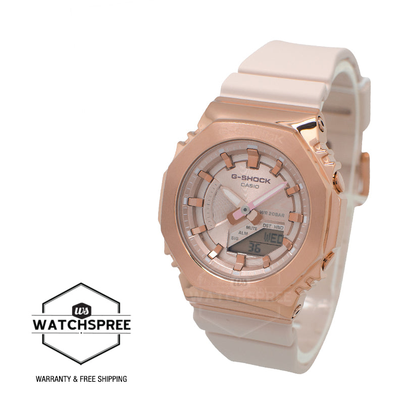 Casio G-Shock for Ladies' Metal-Clad Octagonal Watch GMS2100PG-4A GM-S2100PG-4A