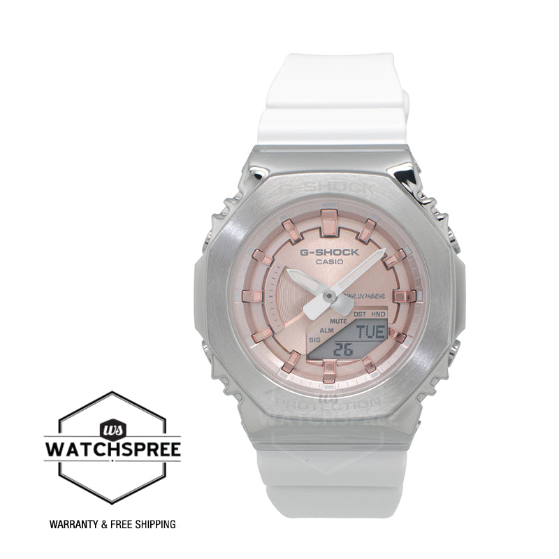 Casio G-Shock for Ladies' Winter Seasonal Collection 2023 Metal-Clad Octagonal Watch GMS2100WS-7A GM-S2100WS-7A