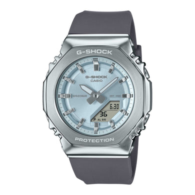 Casio G-Shock for Ladies' Metal-Clad Octagonal Bio-Based Grey Resin Band Watch GMS2110-2A GM-S2110-2A