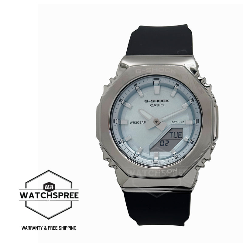 Casio G-Shock for Ladies' Metal-Clad Octagonal Bio-Based Grey Resin Band Watch GMS2110-2A GM-S2110-2A