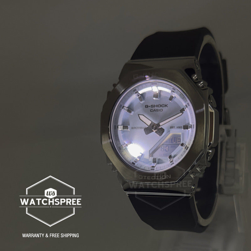 Casio G-Shock for Ladies' Metal-Clad Octagonal Bio-Based Grey Resin Band Watch GMS2110-2A GM-S2110-2A