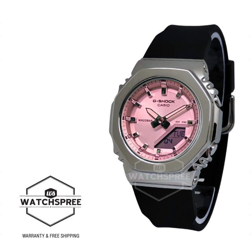 Casio G-Shock for Ladies' Summer Series Octagonal Metal-Clad Bio-Based Black Resin Band Watch GMS2110SR-1A GM-S2110SR-1A