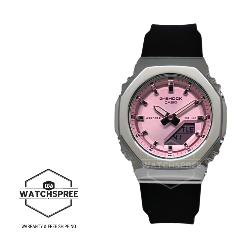 Casio G-Shock for Ladies' Summer Series Octagonal Metal-Clad Bio-Based Black Resin Band Watch GMS2110SR-1A GM-S2110SR-1A