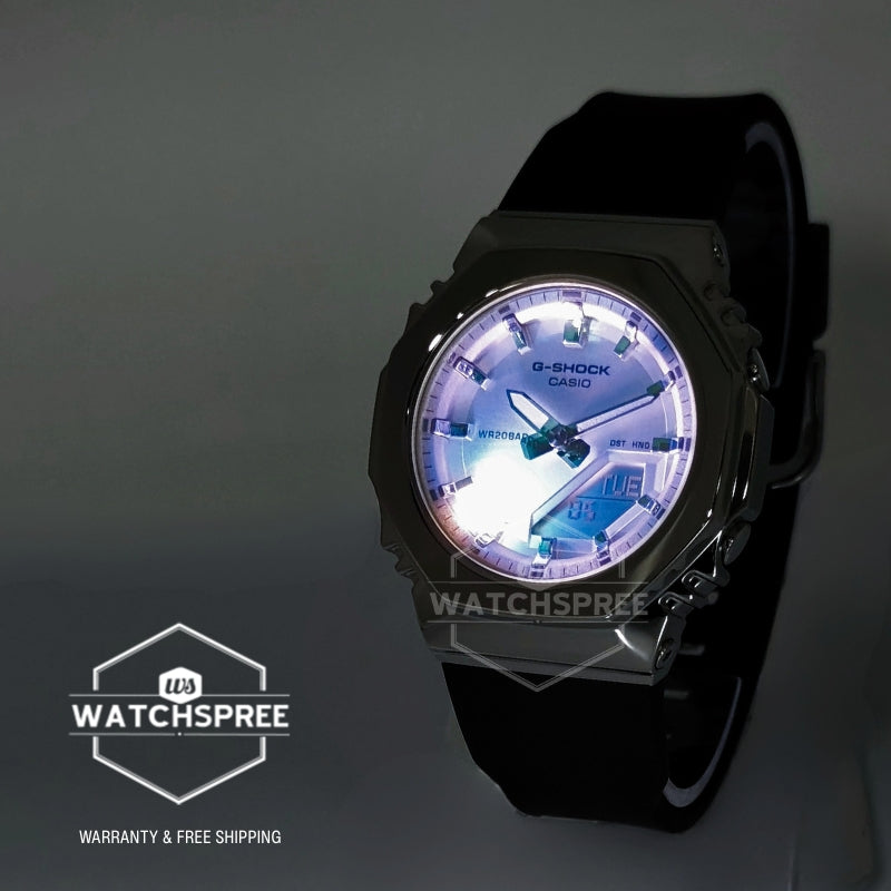 Casio G-Shock for Ladies' Summer Series Octagonal Metal-Clad Bio-Based Black Resin Band Watch GMS2110SR-1A GM-S2110SR-1A
