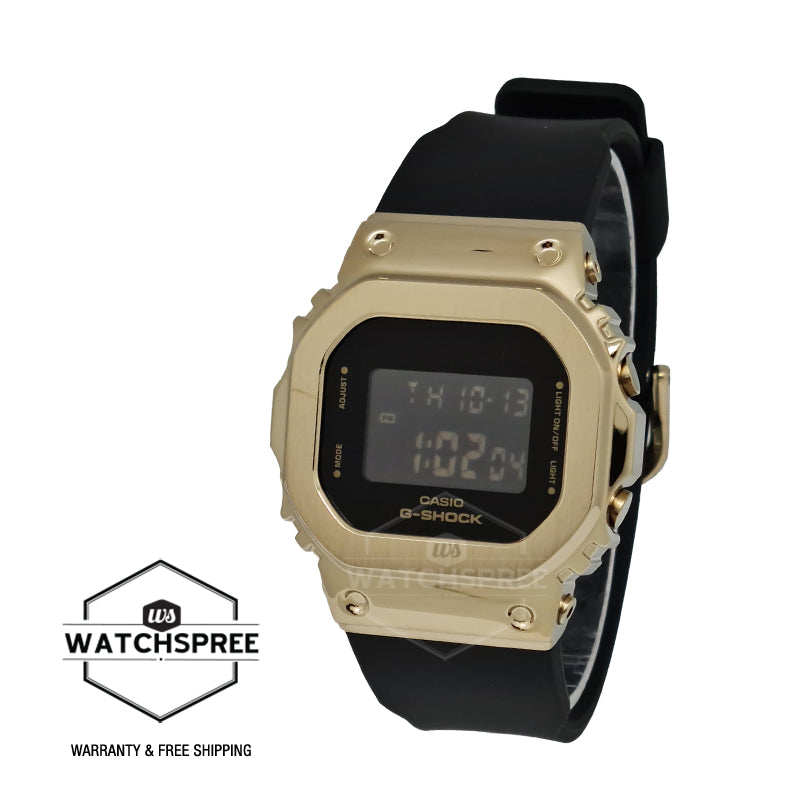 Casio G-Shock for Ladies' Metal-Clad Black Resin Band Watch GMS5600GB-1D GM-S5600GB-1D GM-S5600GB-1