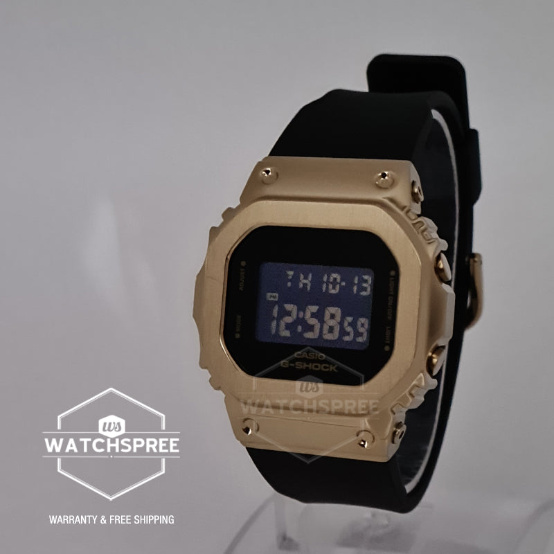 Casio G-Shock for Ladies' Metal-Clad Black Resin Band Watch GMS5600GB-1D GM-S5600GB-1D GM-S5600GB-1