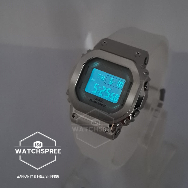 Casio G-Shock for Ladies' GM-S5600 Lineup White Semi-Transparent Resin Band Watch GMS5600SK-7D GM-S5600SK-7D GM-S5600SK-7
