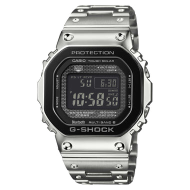 Casio G-Shock (Japan Made) Full Metal Case Black Tone Series Bluetooth© Multi-Band 6 Tough Solar Stainless Steel Band Watch GMWB5000BT-1D GMW-B5000BT-1D GMW-B5000BT-1 [S]